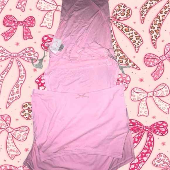 Pink Halter/Mini Skirt 2 piece set - Picture 5 of 5